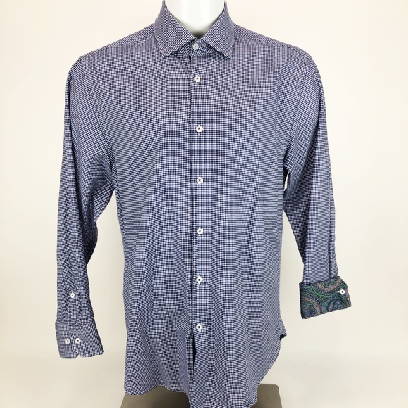 Michelson's Modern Fit Button Front Dress Shirt L - Picture 2 of 8